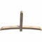 Ekena Millwork Bellingham Smooth Timber Gable Bracket, Douglas Fir, 60"W x 35"H x 3 1/2"D x 3 1/2"F, 14/12 Pitch GBW060X35X0404BEL00SDF - alternate 3